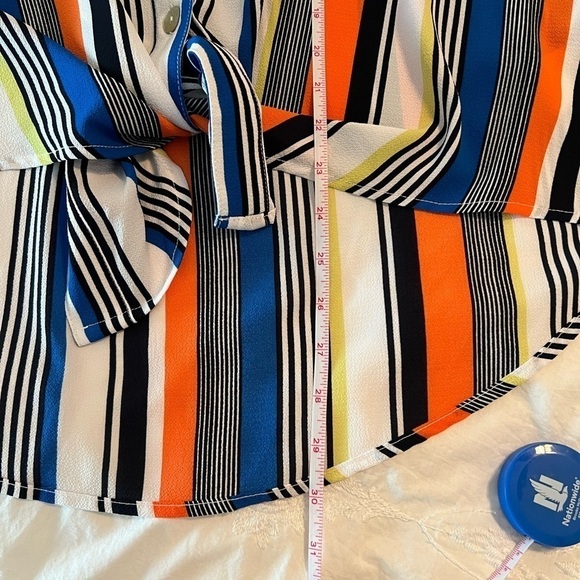 NWOT Ruby Rd Tie Front Button Down Top Size XL - Picture 10 of 10